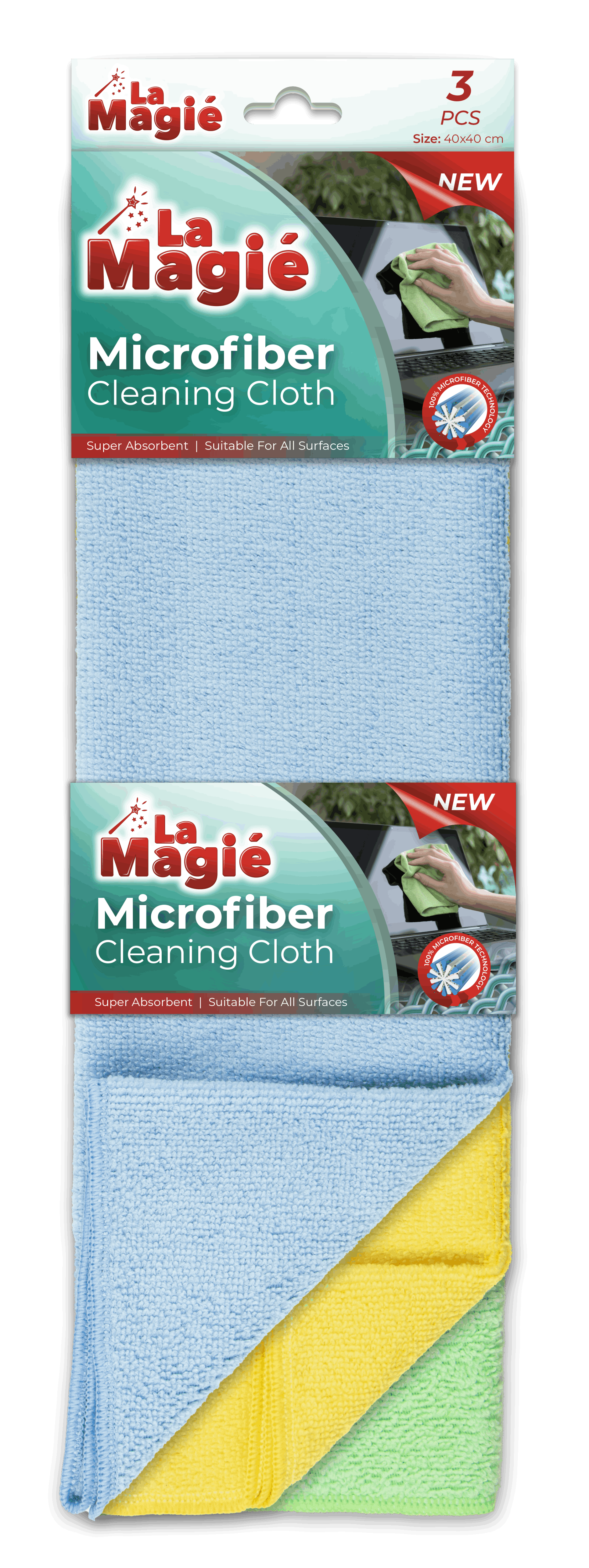 LA MAGIA MICROFIBER CLEANING CLOTH 3 PCS 160 GR